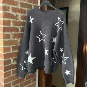 Terra & Sky Star sweater plus sized